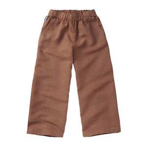 Pants Wide Linen Warm Earth