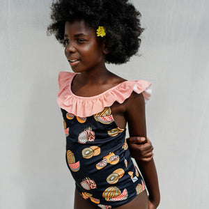 Swimsuit Ruffled Summer Fruit