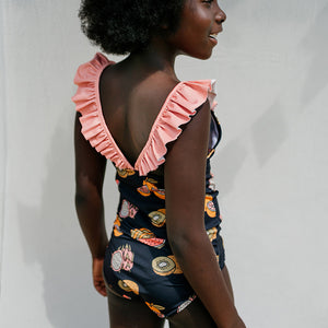 Swimsuit Ruffled Summer Fruit