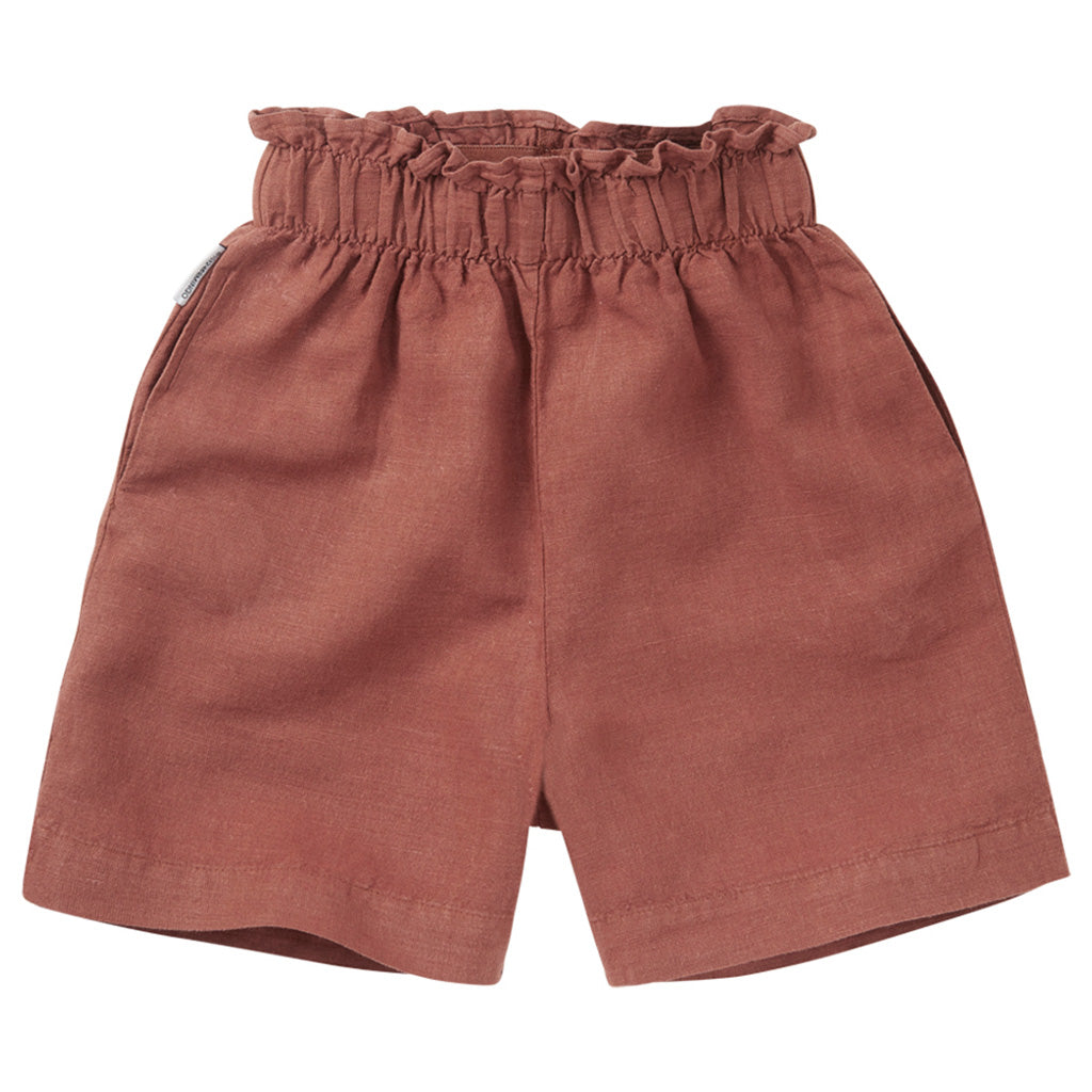 Short Paper Bag Linen Sienna Rose