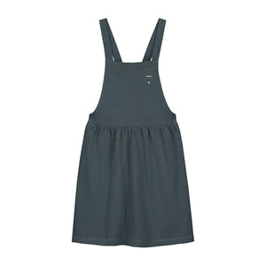 Dress Pinafore Blue Grey