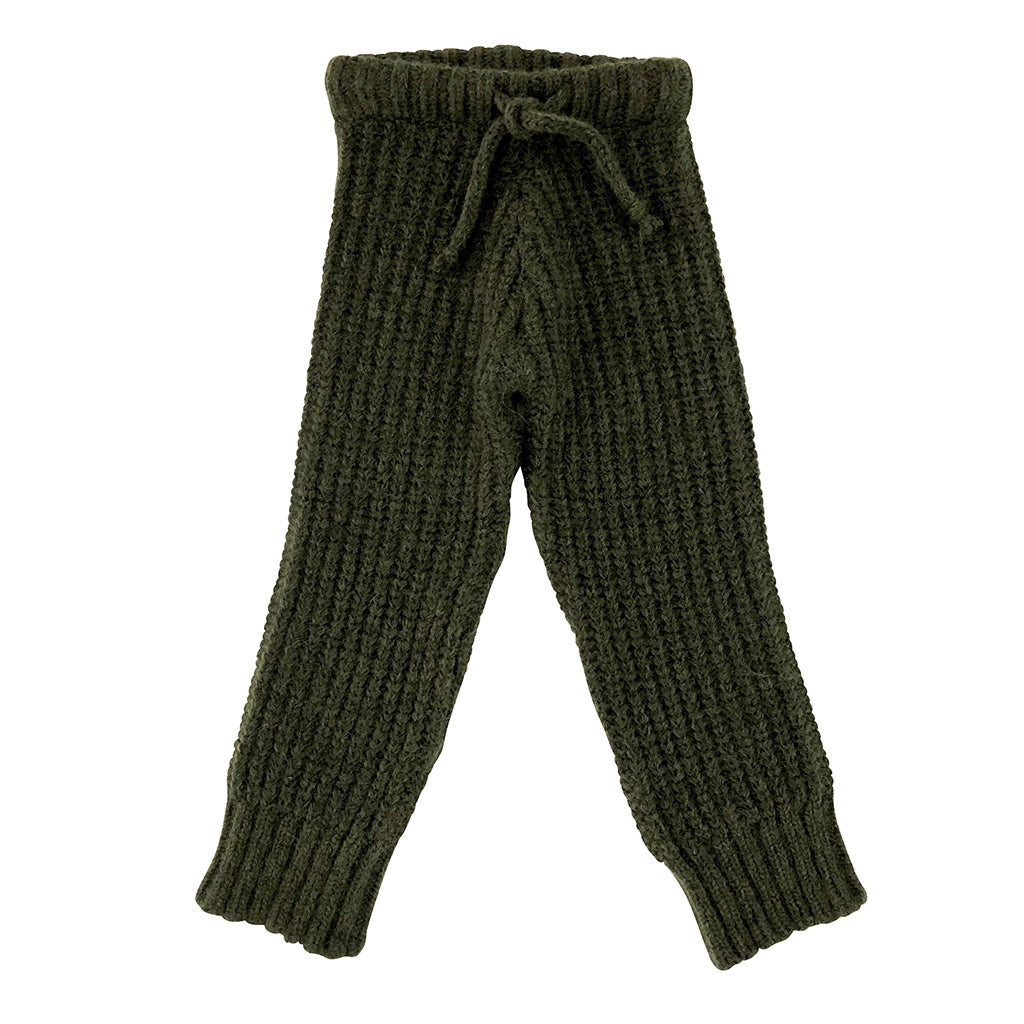 Trousers Knit Olive Green