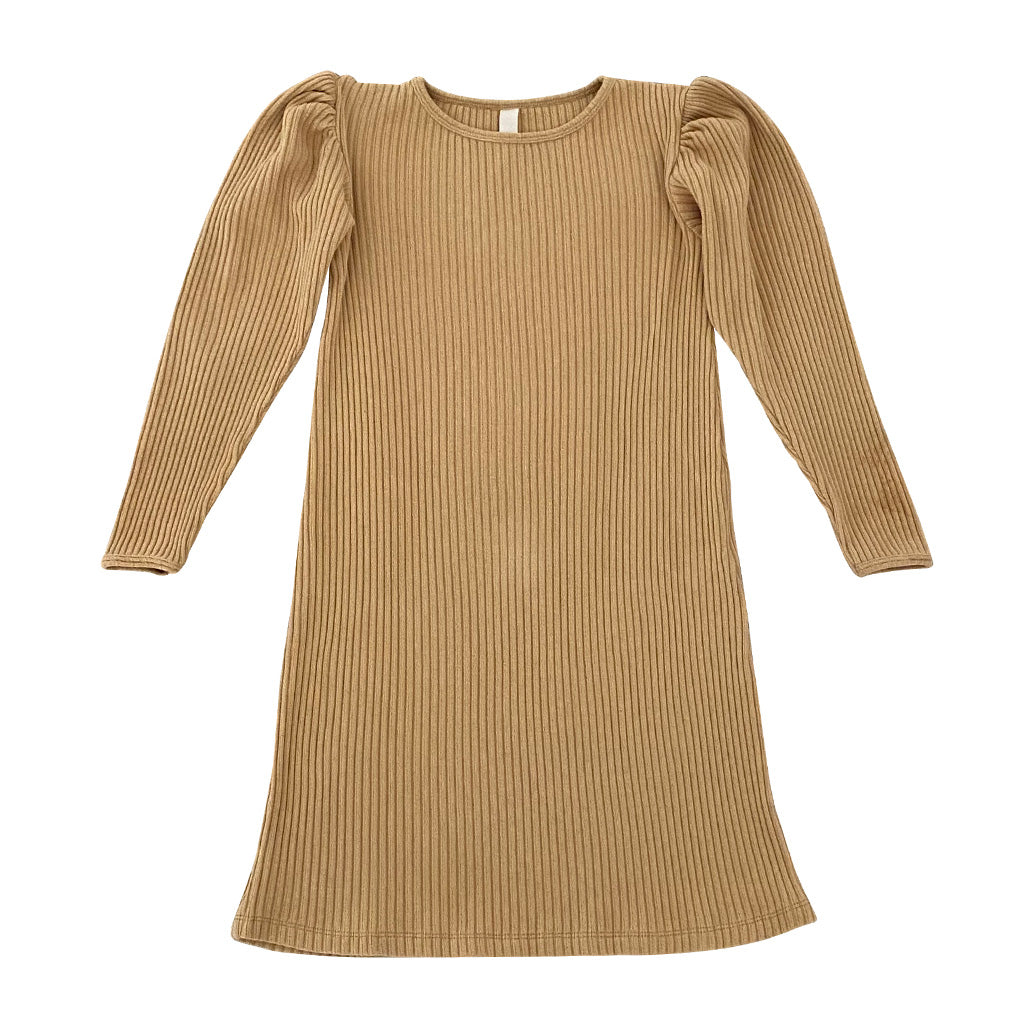 Dress Rib Wheat Across the Street Dress Rib Wheat Across the Street