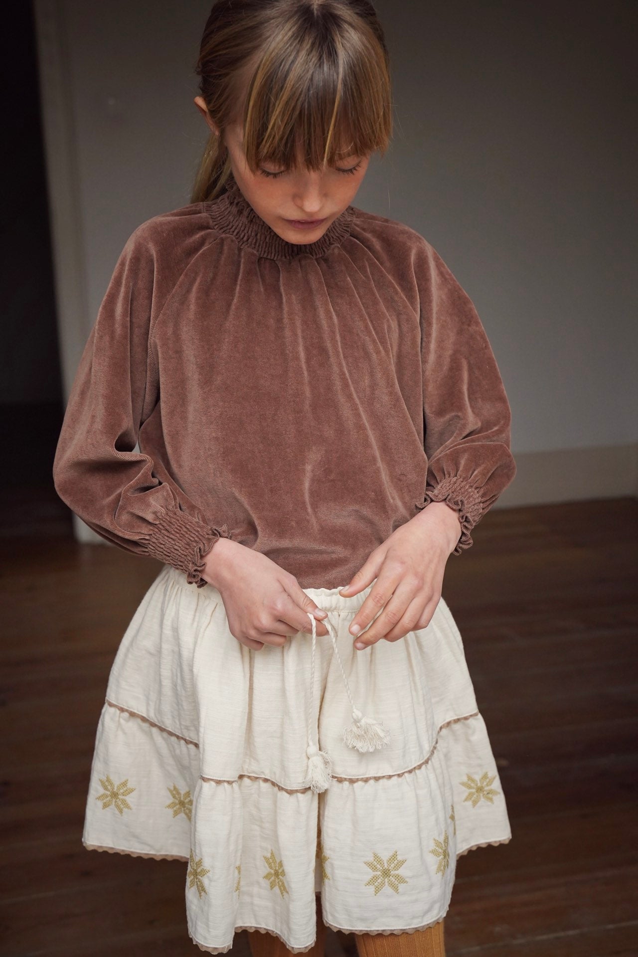 Blouse Smocked Brownie
