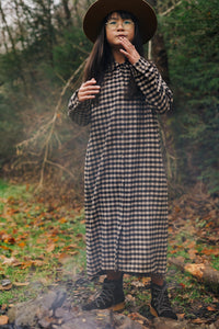 Shirt Dress Oversized Check