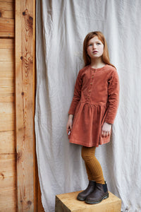 Button Dress Light Terracotta