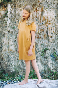 T-shirt Dress Light Ochre
