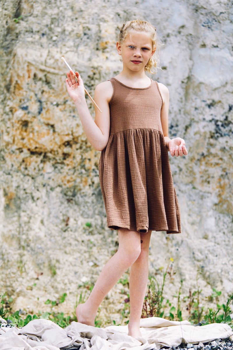 Dress Muslin Warm Earth