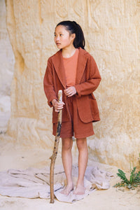 Blazer Linen Sienna Rose