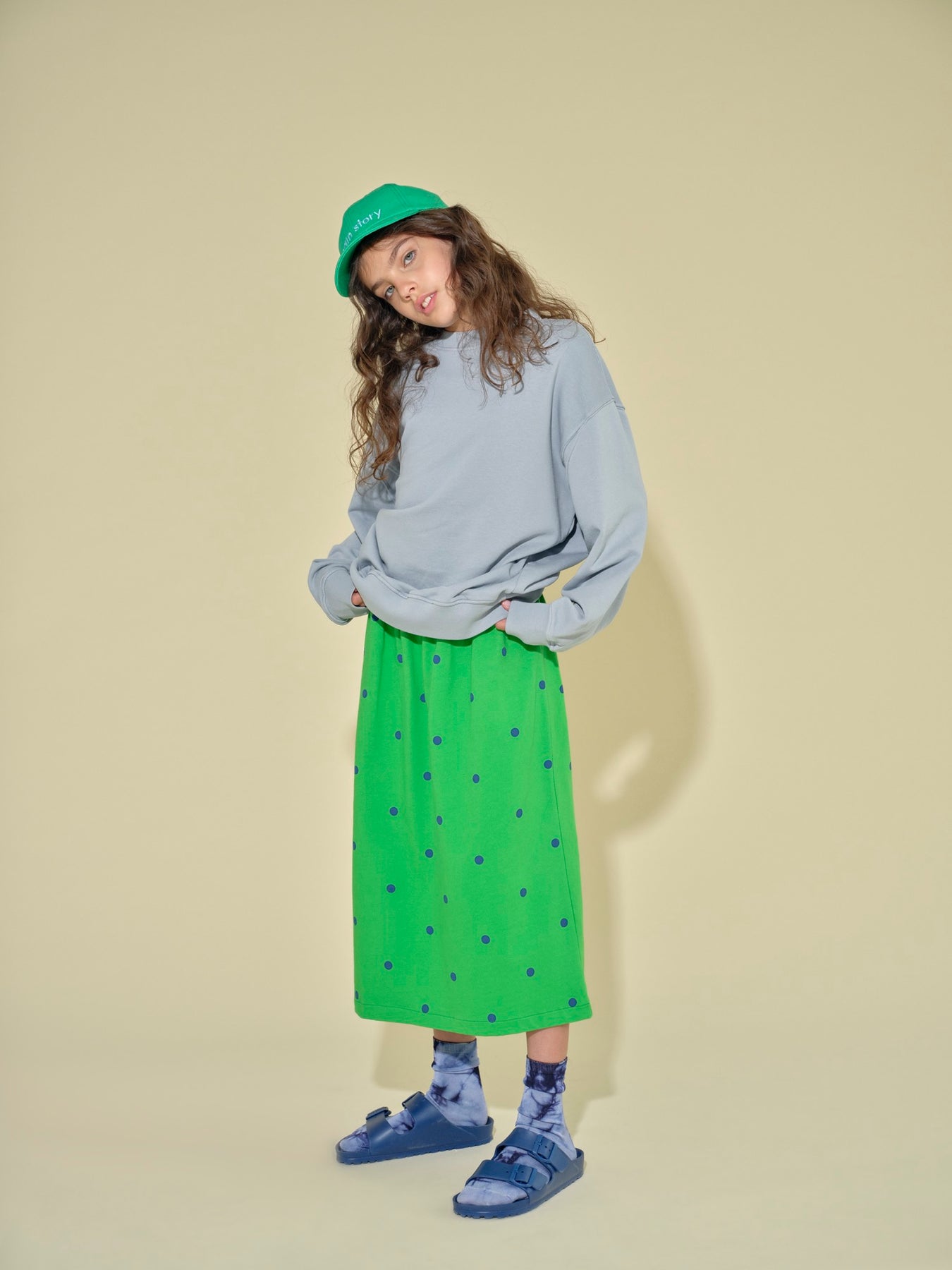 Sweatshirt Oversized Plain Quarry
