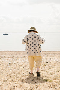 Cardigan Jacquard Oat Monogram