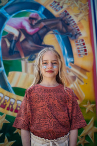 T-Shirt Oversized Daily Summer Cinnamon