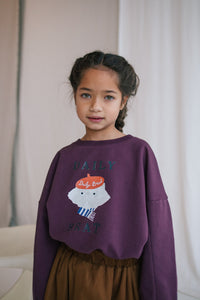 Sweater Craby Cat Soft Purple