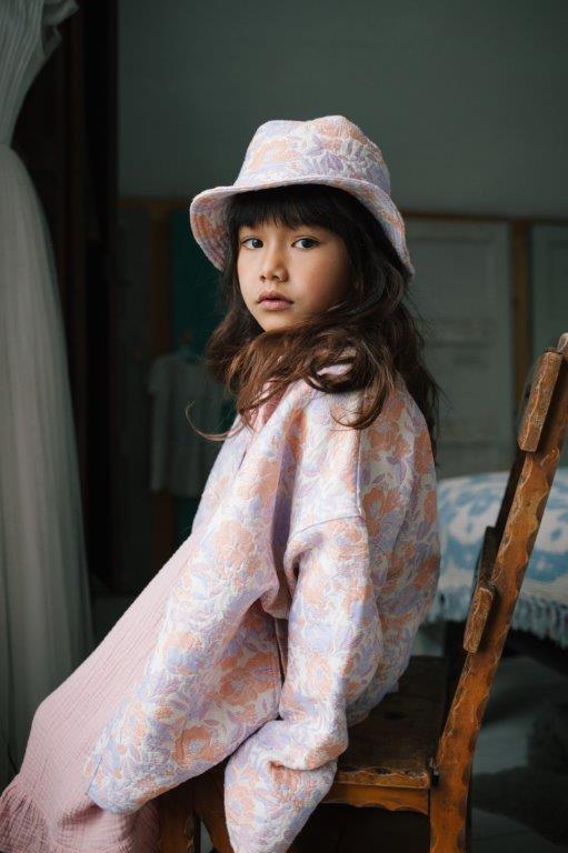 Kimono Jacquard Flower Rosy Lilac