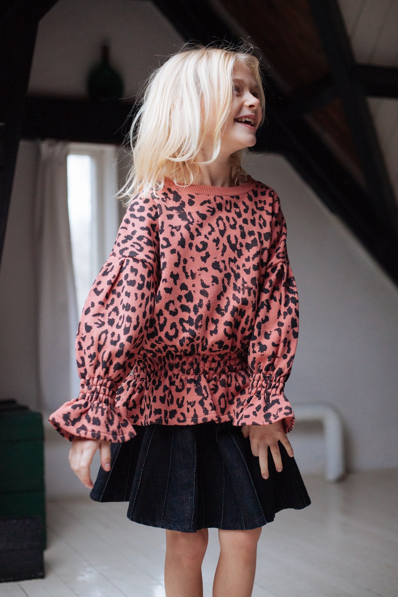 Skirt Sally Denim Plisse Skirt Black