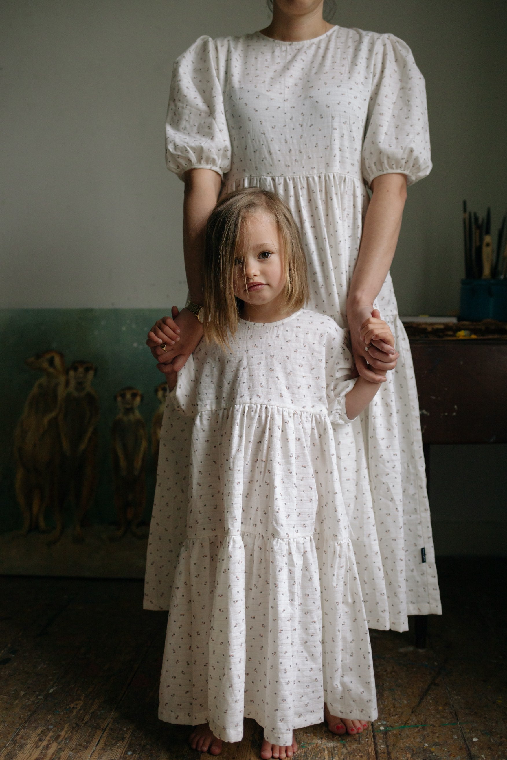 Dress Flower Isabel Pearl White Mom