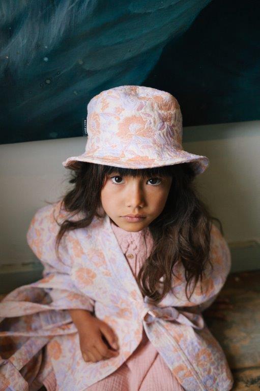 Kimono Jacquard Flower Rosy Lilac