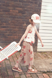 Culotte Caramel Gingham Red