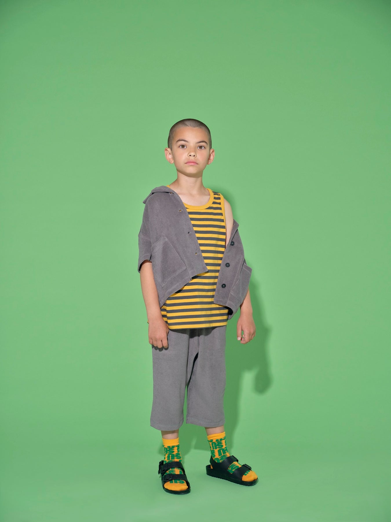 Vest Monogram Sunflower Stripe