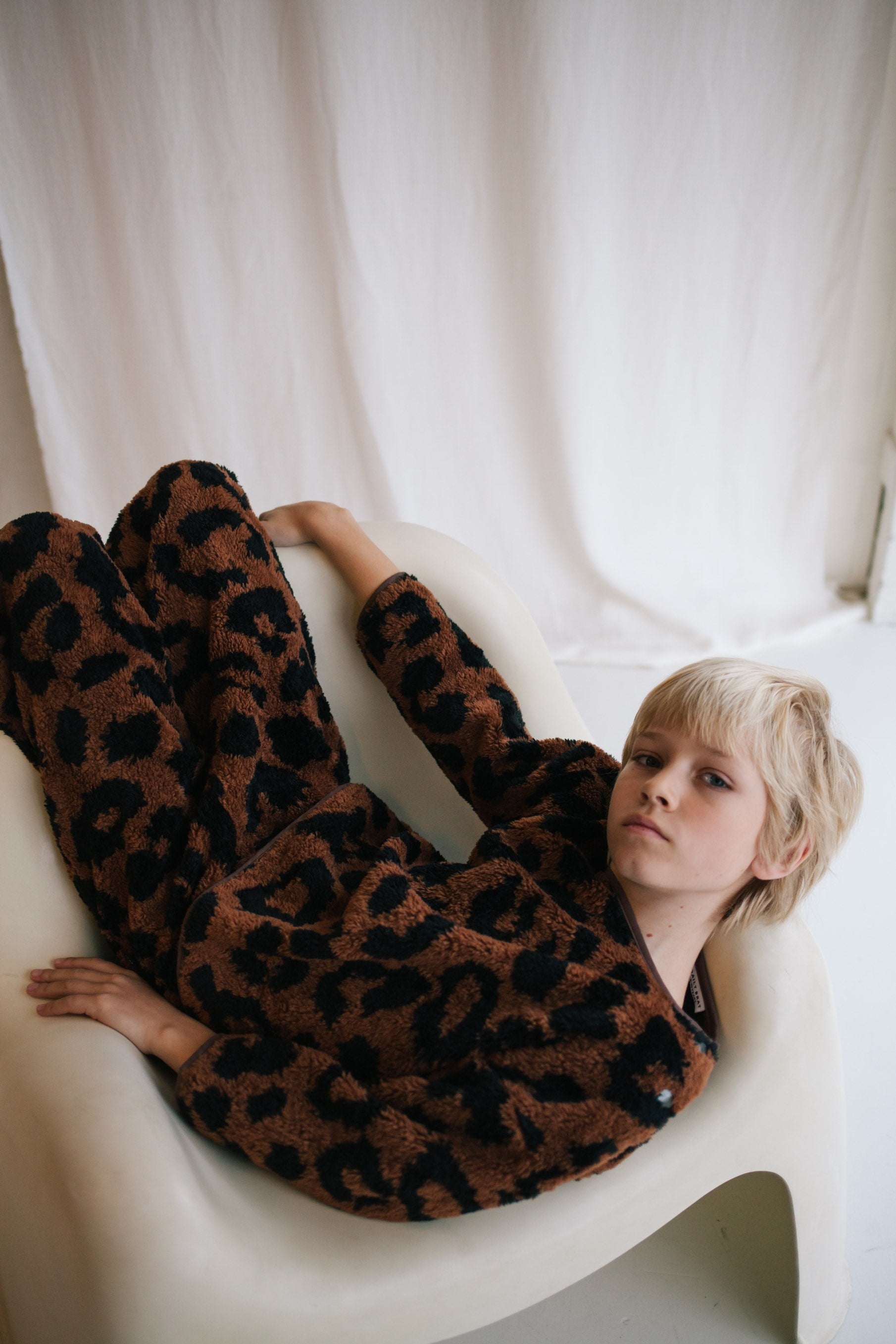 Sweater Fluffy Teddy Leopard