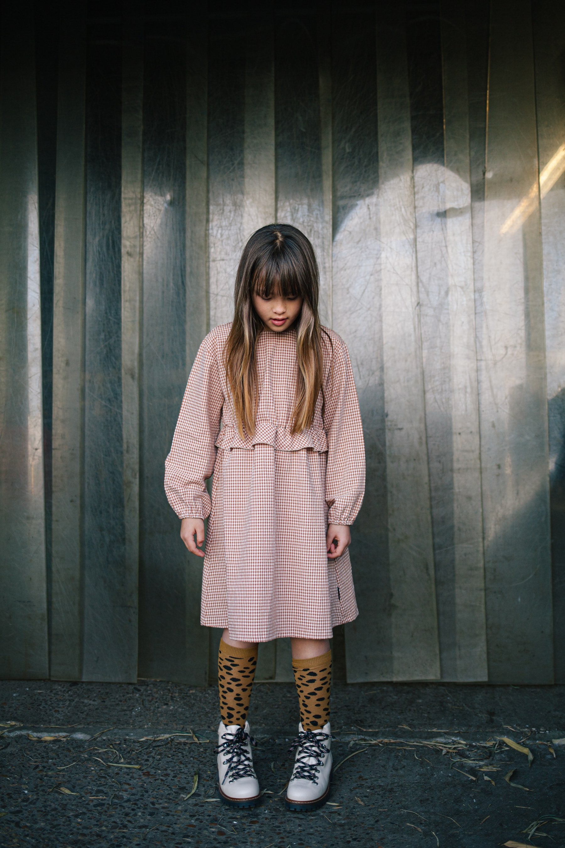 Dress Orion Argile Check