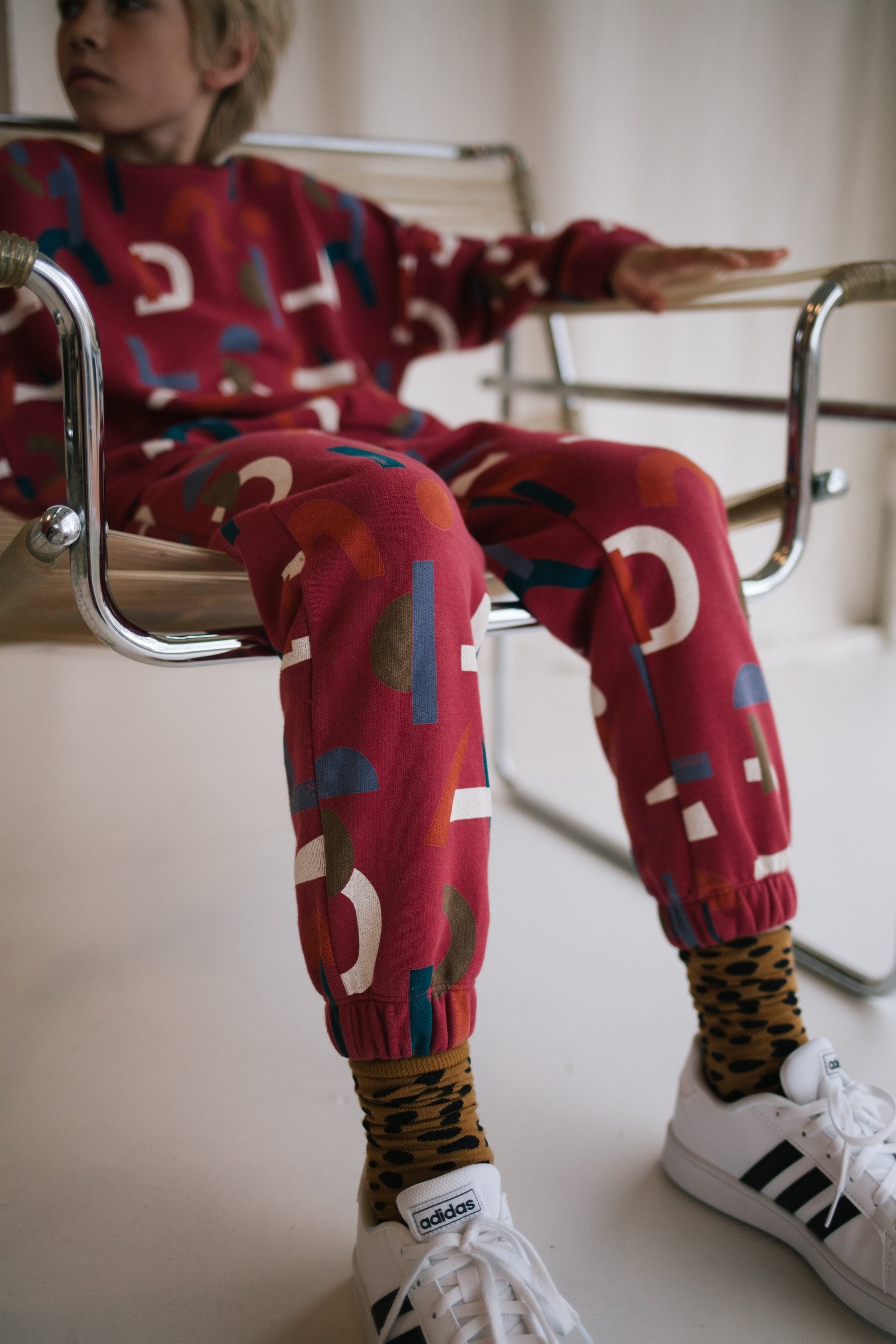 Pants Abstract Mushy Red