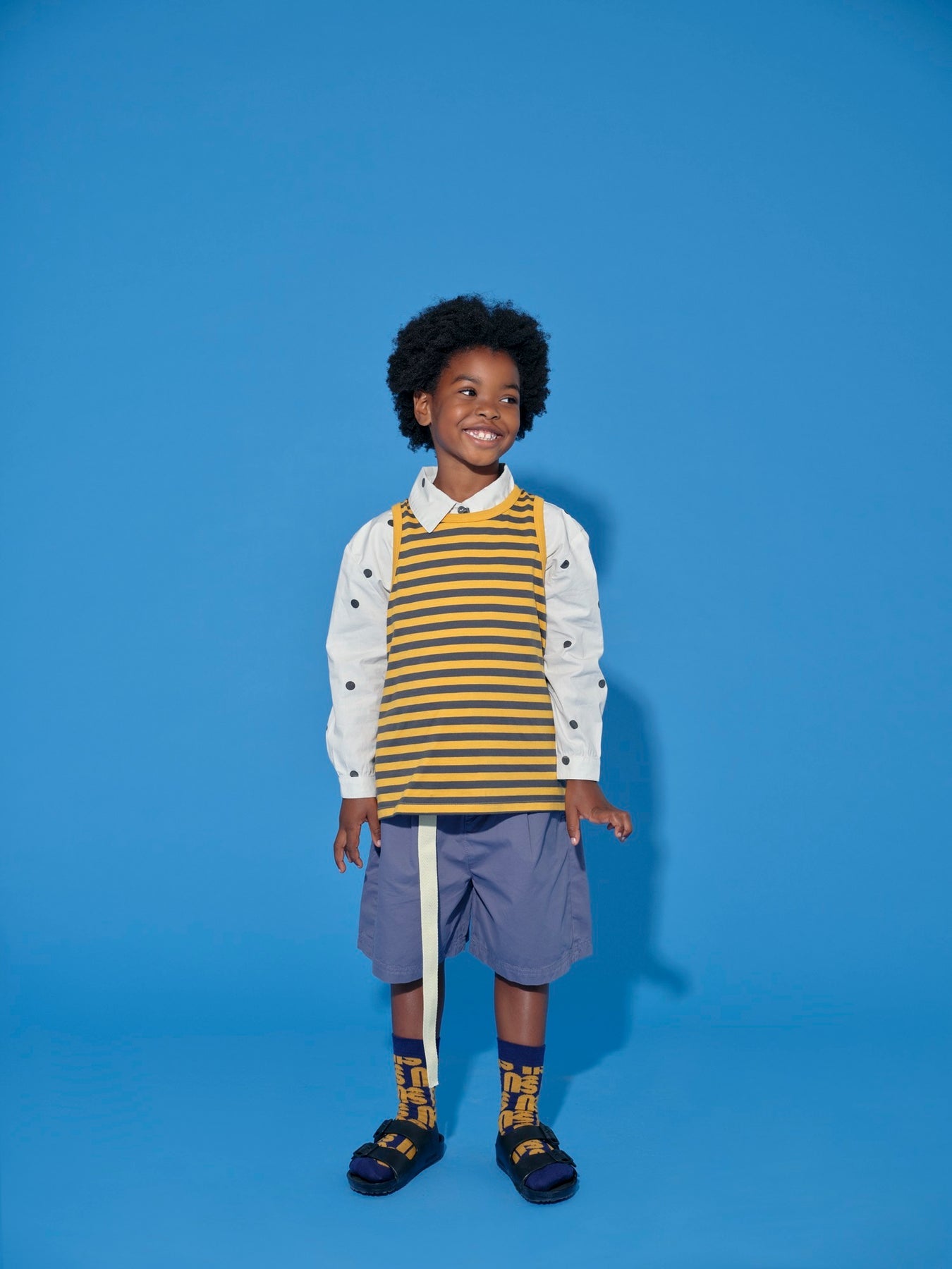 Vest Monogram Sunflower Stripe