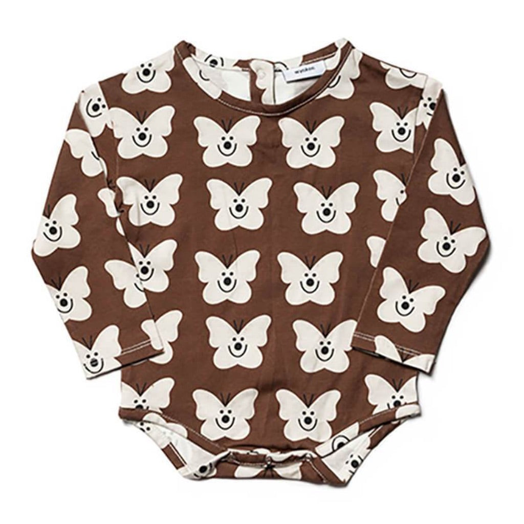 Bodysuit Longsleeve Deep Acer / Ecru