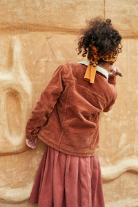 Skirt Midi Red Wood