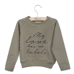 Sweater Caecilia Print Warm Grey / Taupe