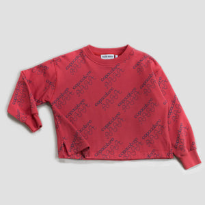 Sweatshirt Cropped Cranberry Copacabana