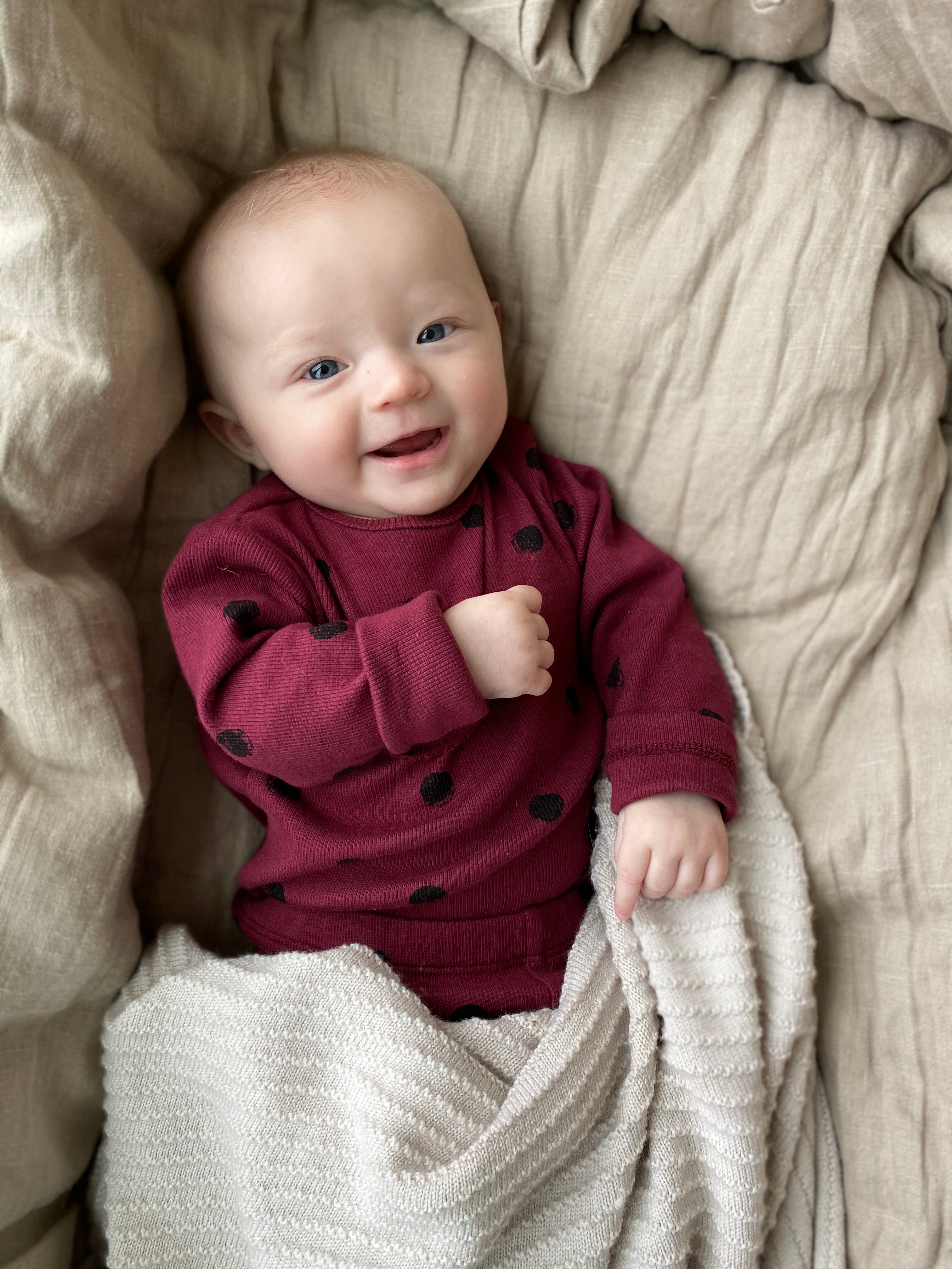 Bodysuit Mini Painted Polka Carben Red