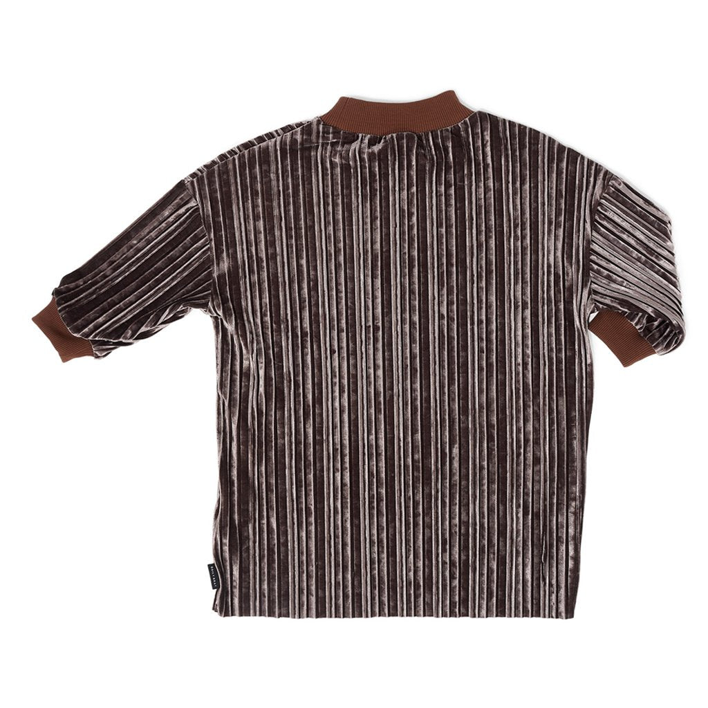 Dress Gina Plisse Bomber Chestnut