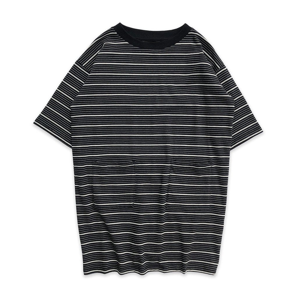 Dress Black Pebble Stripe