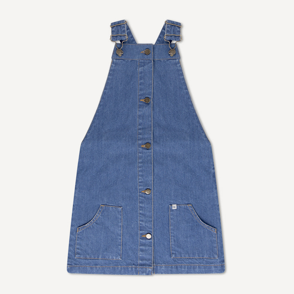 Dungaree Dress Denim Blue