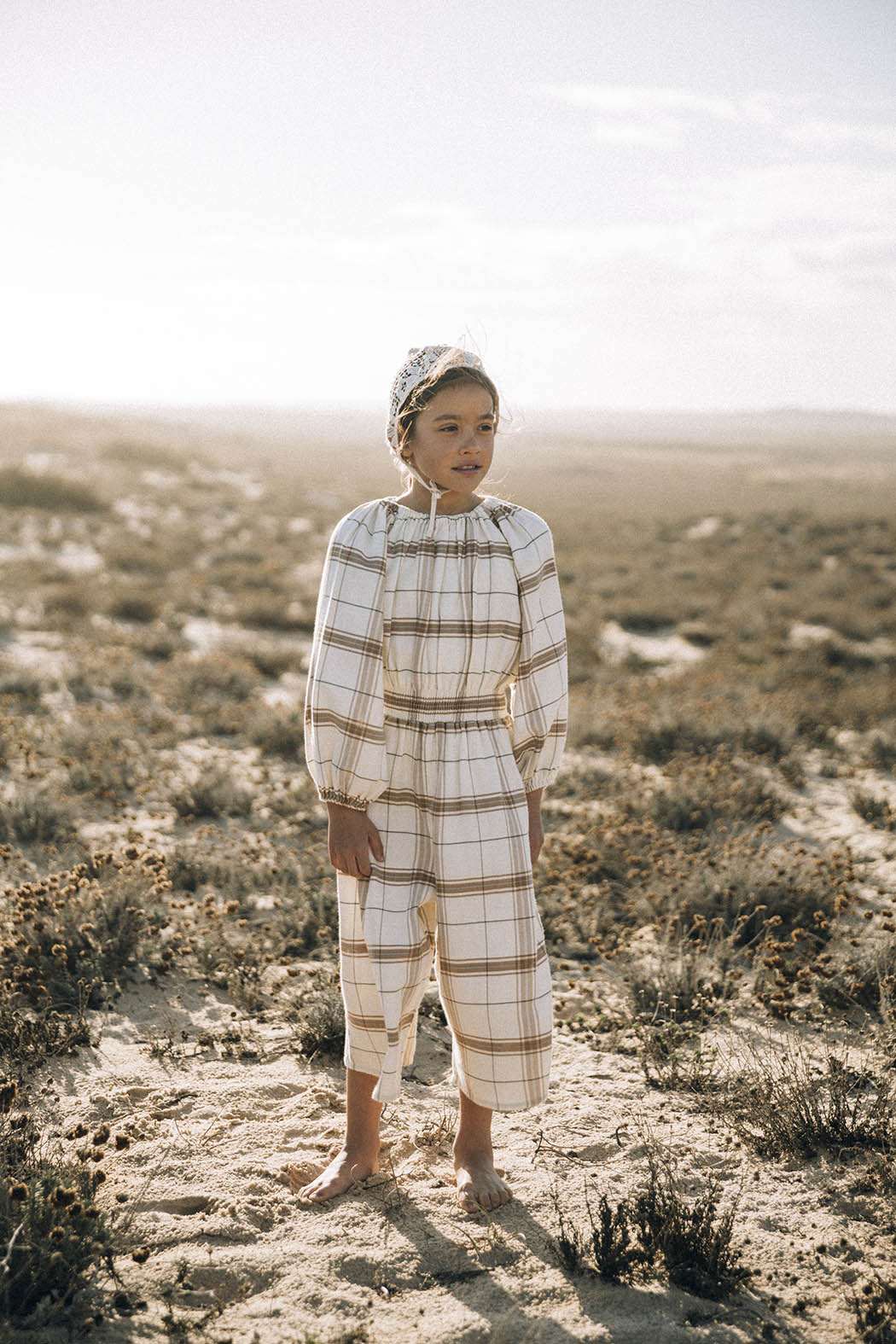 Overall Smocked Chenille Check