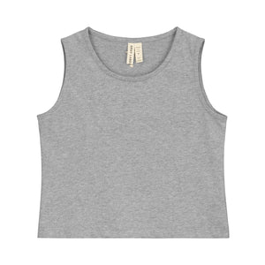 Tanktop Cropped Grey Melange