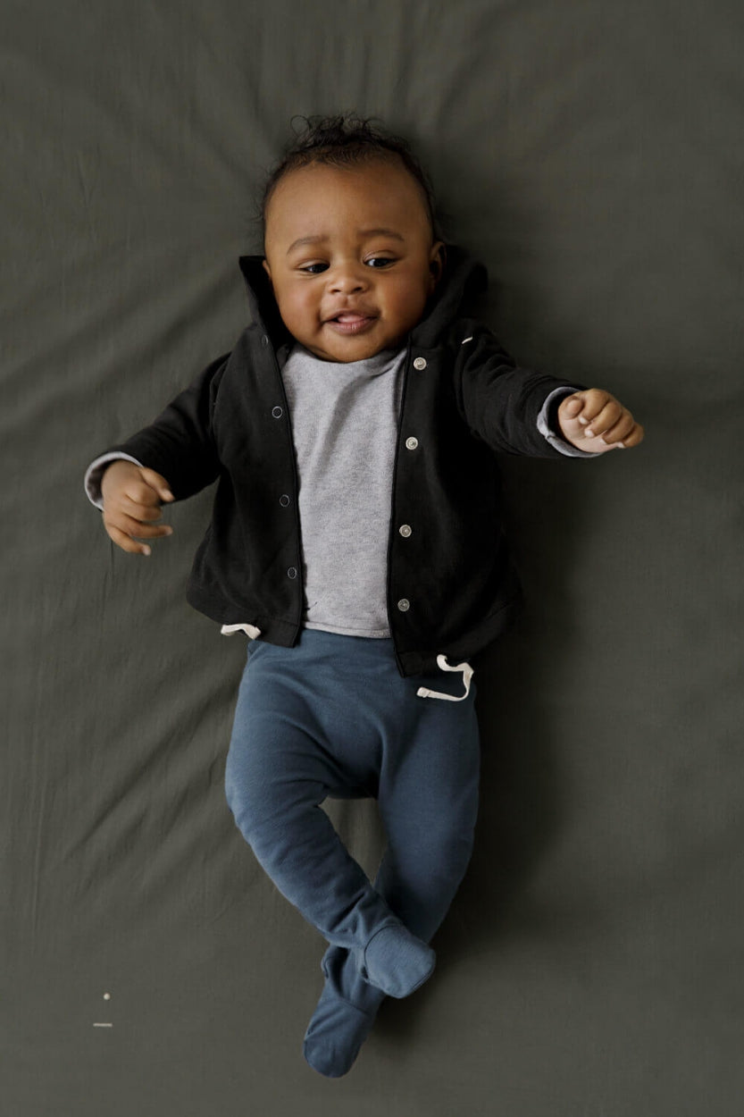 Cardigan Hooded Baby Nearly Black 2024