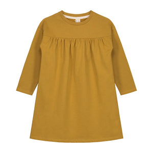 Dress Pleated Mustard