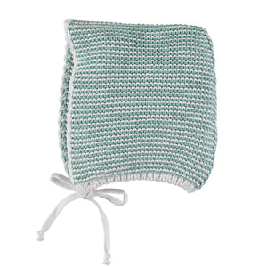 Bonnet Pixie Knit Sage White