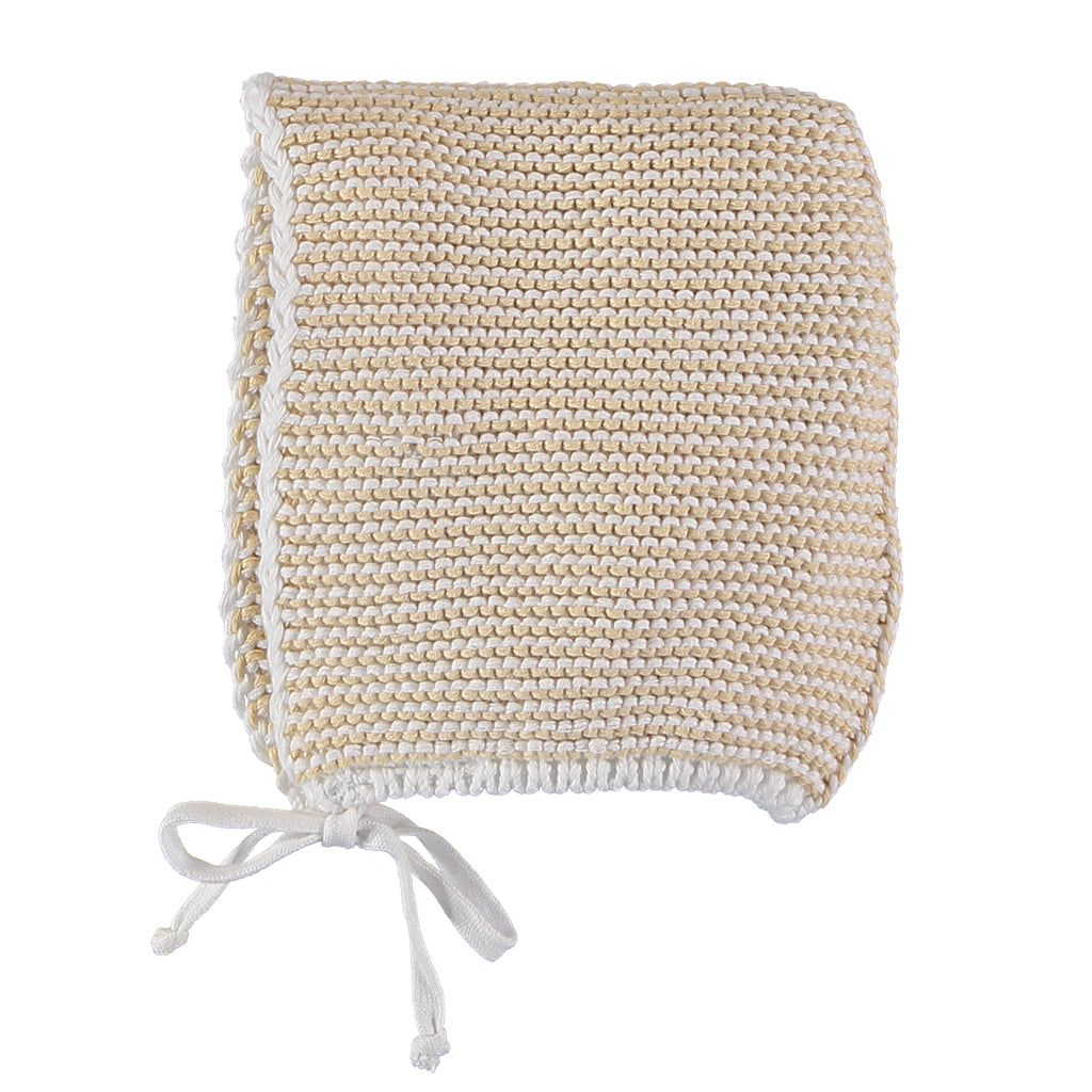 Bonnet Pixie Knit Vanilla White