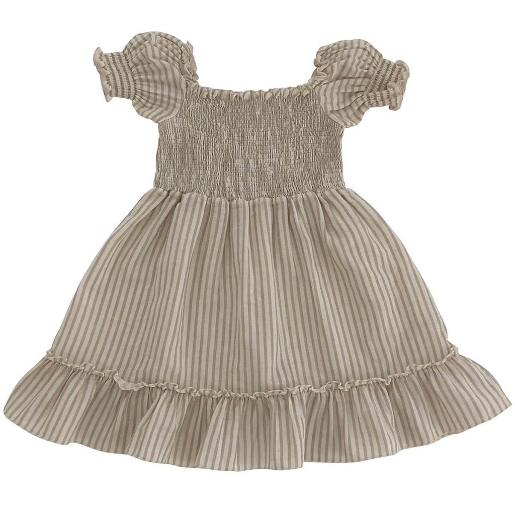 Dress Smocked Sandy Stripes