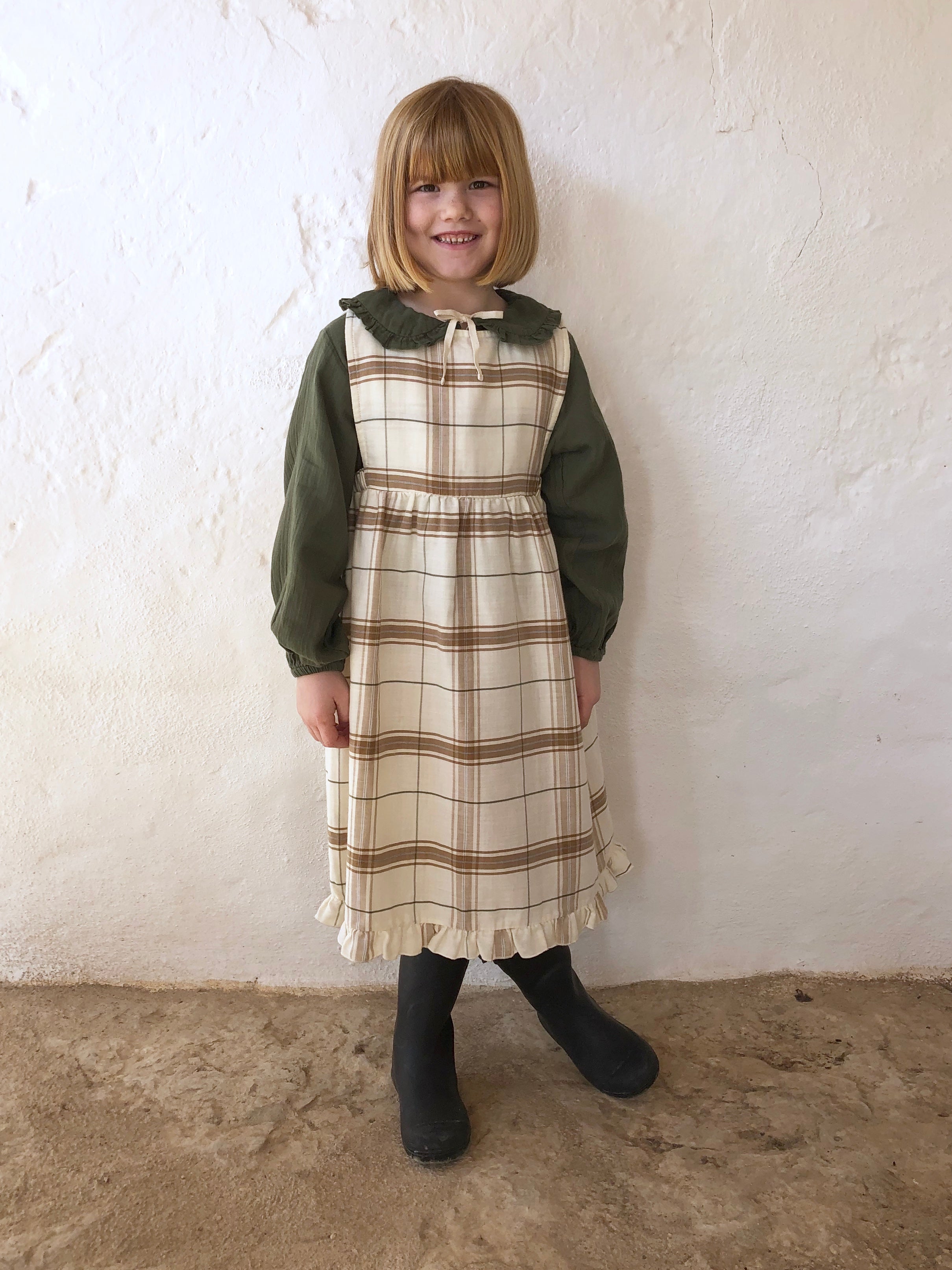 Apron Pipa Chenille Check