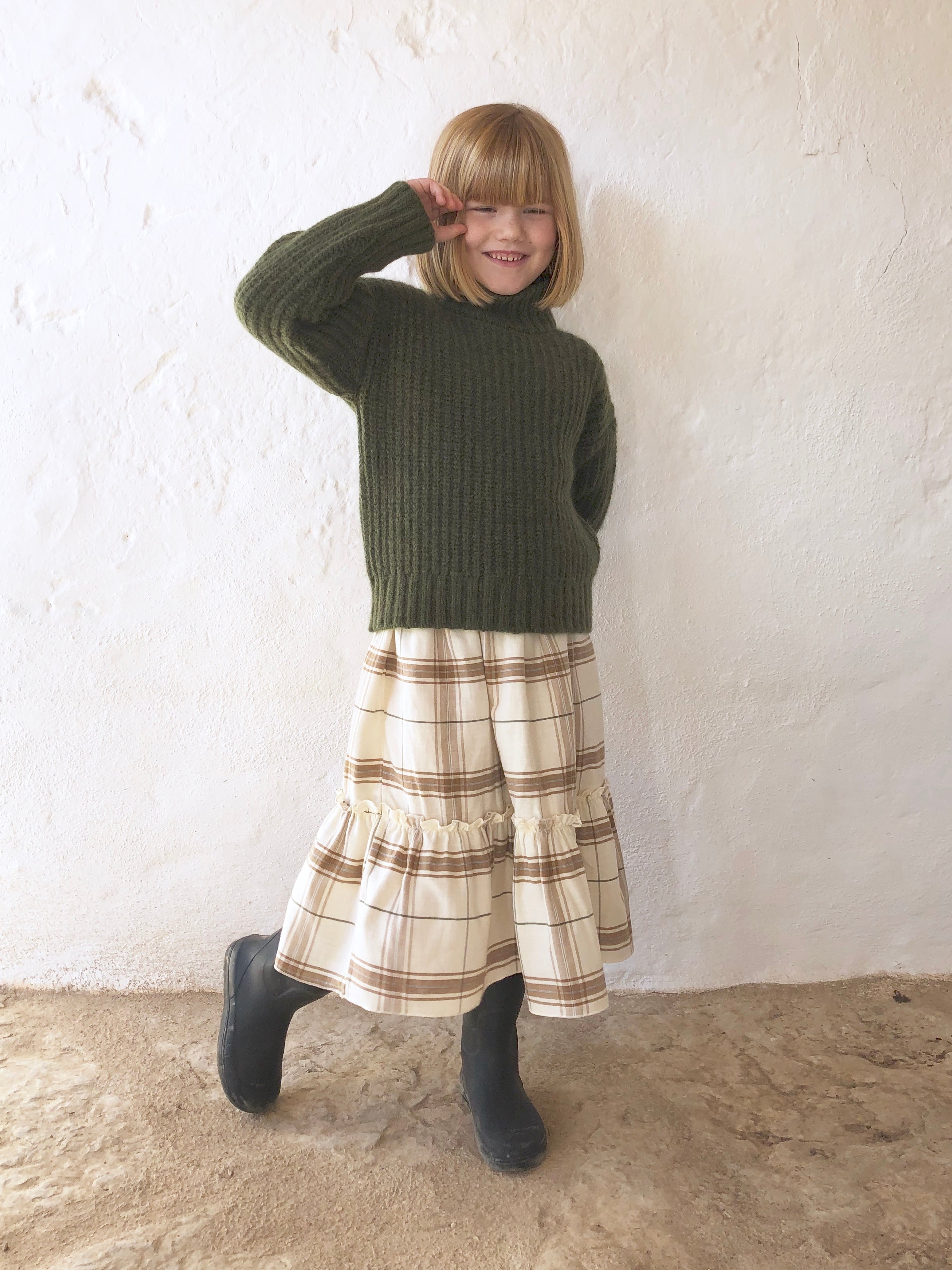 Pullover Knit Olive Green