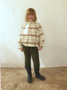 Trousers Knit Olive Green