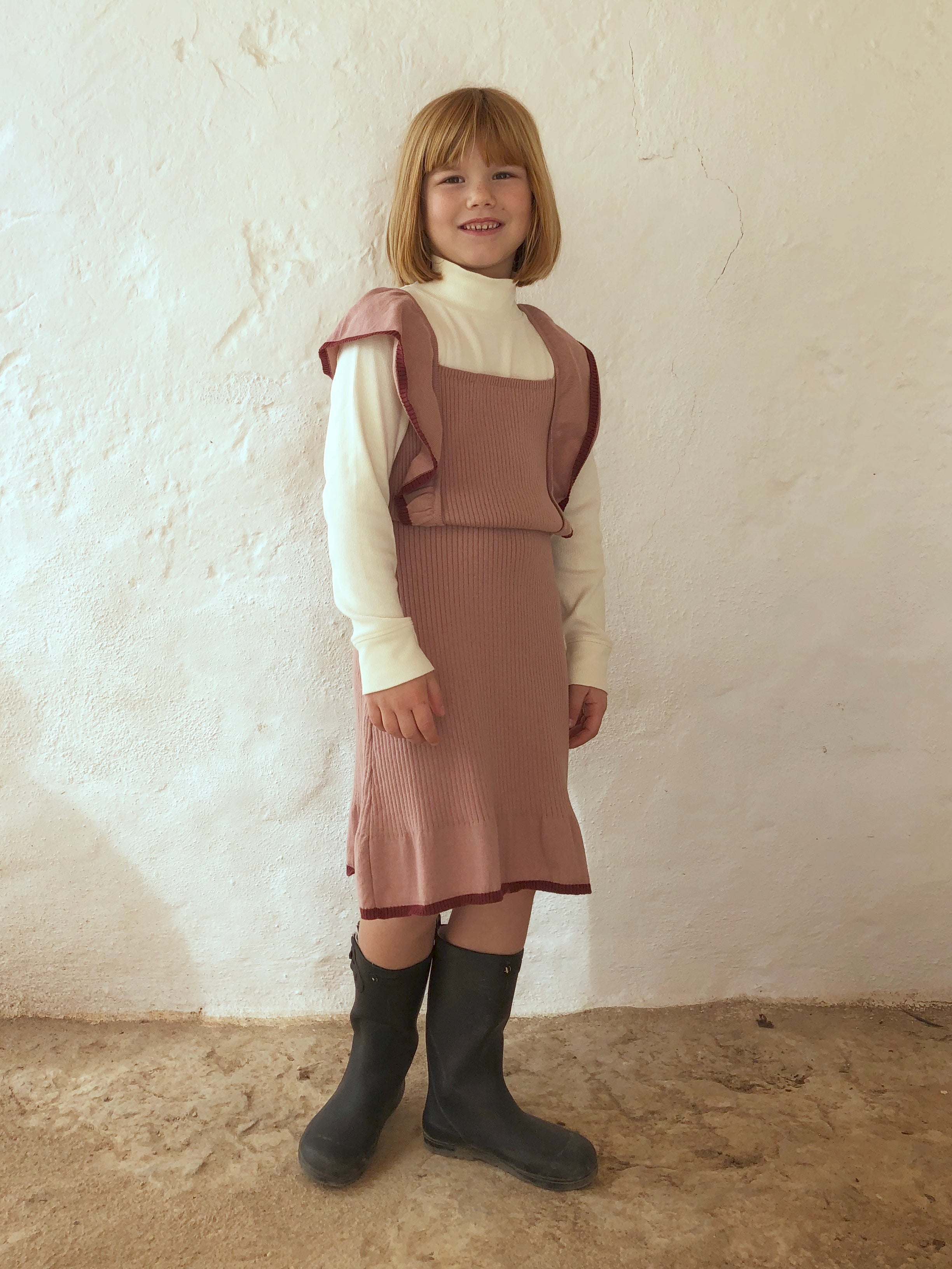 Dress Knit Luca Old Rose