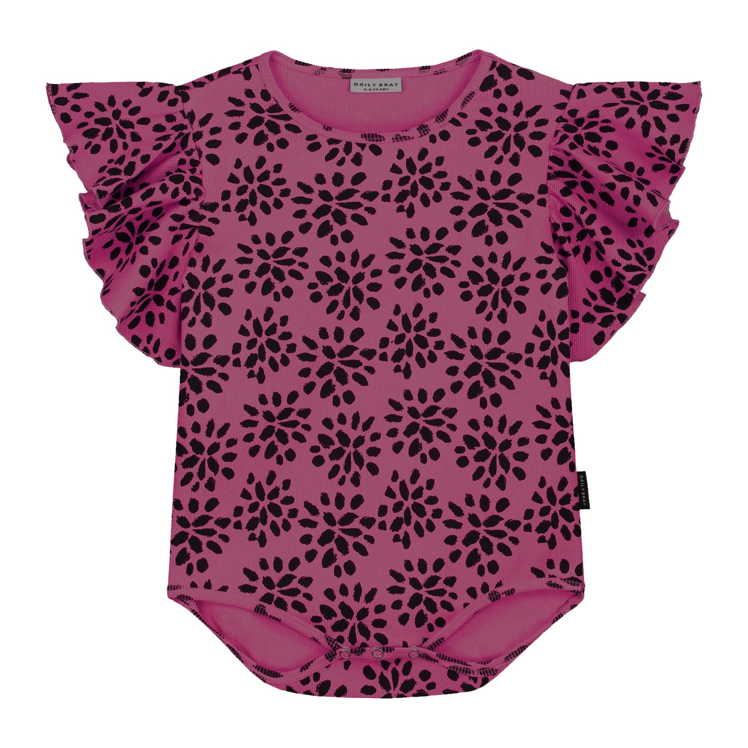 Bodysuit Ivy Ruffle Fuchsia Rose