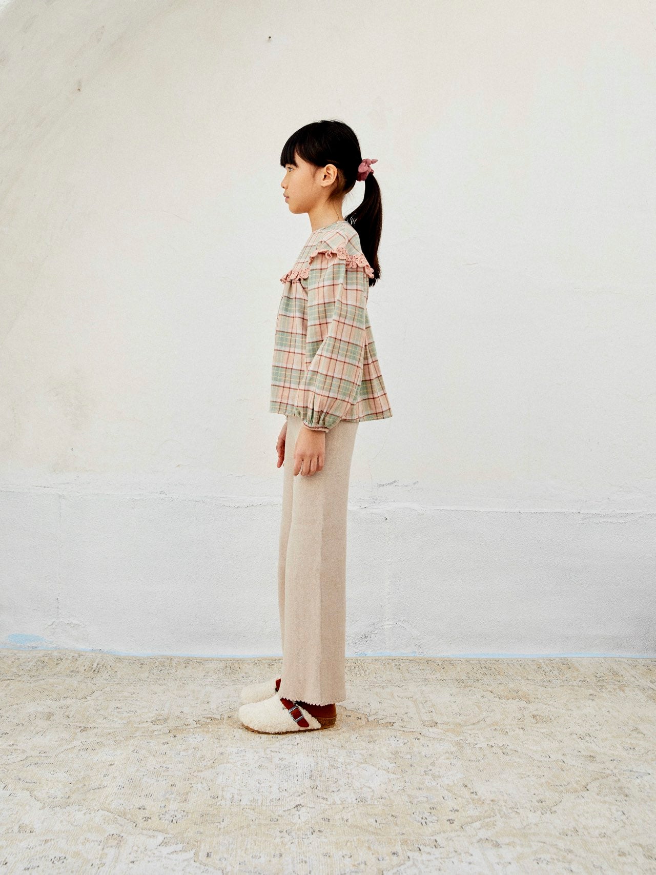 Pants Knit Rib Natural