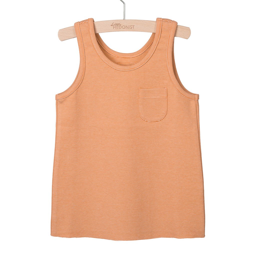 Tanktop Lily Burned Orange White Striped
