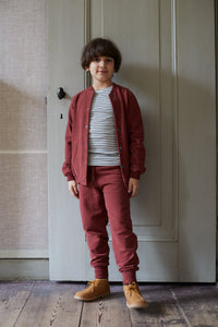 Pants Sweat Brick Red